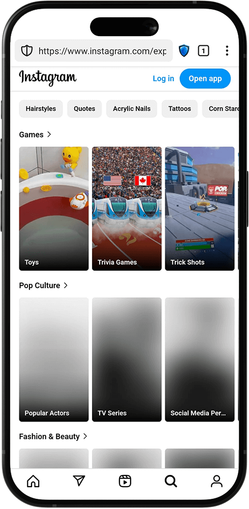 Tahir Browser Screenshot